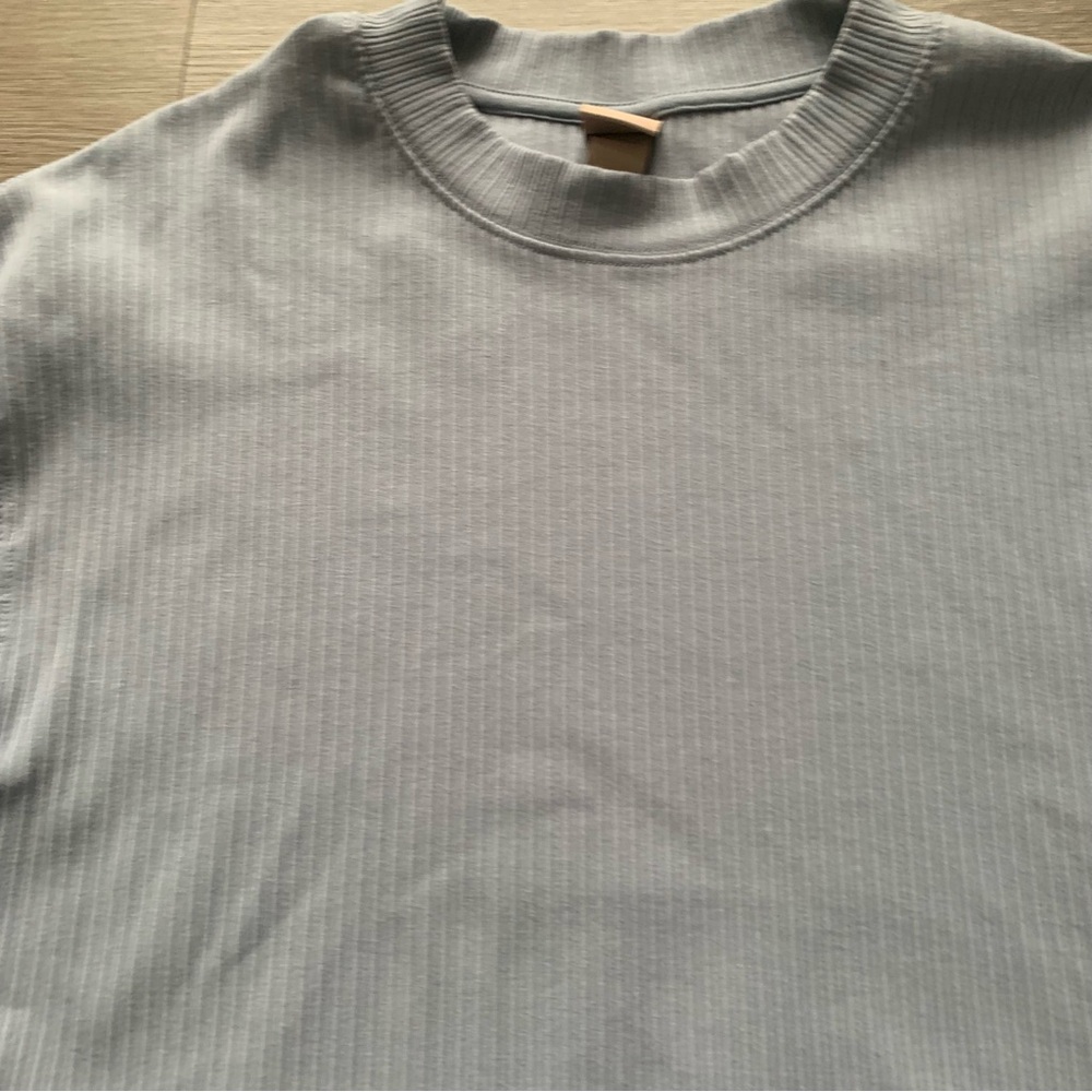 H&M Light Blue Ribbed Top - Picture 4 of 6